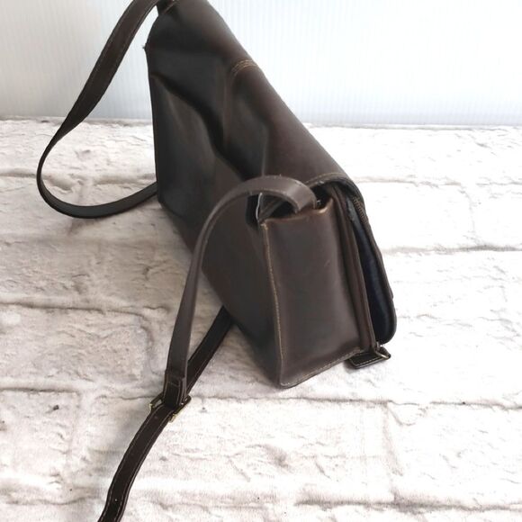 Crazy Horse Brown Leather Shoulder bag - Picture 6 of 6